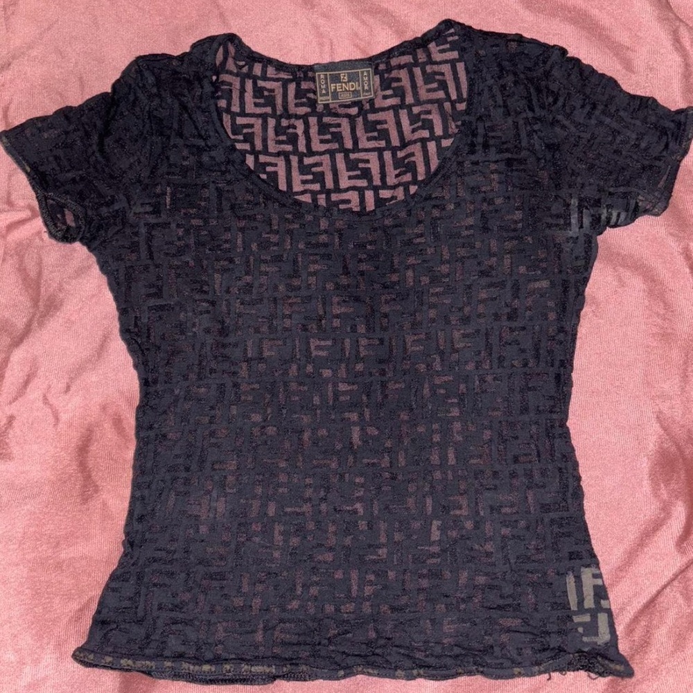 Vintage fendi monogram top